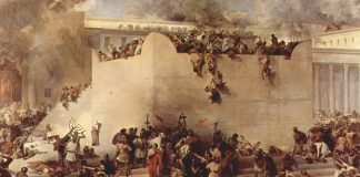 Herdenking van de verwoesting van de tempels